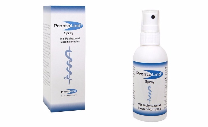 Prontolind Spray zur Piercing Pflege und Desinfektion - piercen lernen und Piercer werden auf piercen-lernen.de